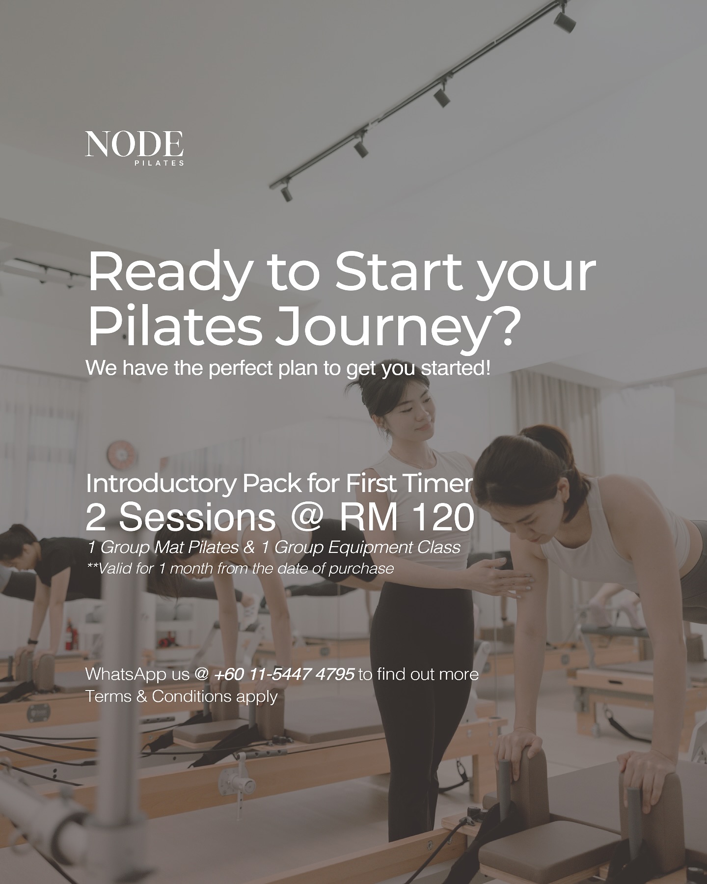 Node Pilates group reformer class